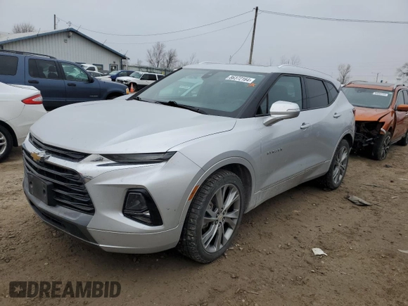 2019 Chevrolet Blazer Premier z VIN 3GNKBFRS5KS606634, wystawiony jako Copart lot #86372164 z przebiegiem 108 262 mil mil oraz Szkoda całkowita • Salvage title. Historia ofert i sprzedaży dostępna na DreamBid. Obrazek 1.