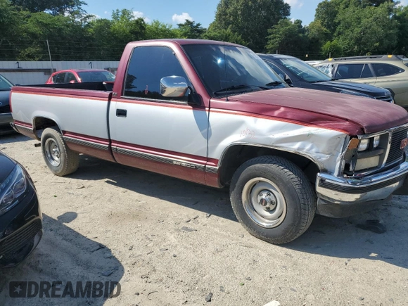 1989 GMC Sierra 1500 with VIN 1GTDC14H6KE537928, listed as a Copart auction lot 58233914 with 90,754 mi miles and Salvage Title. Bid and sale history available at DreamBid. Image 4.