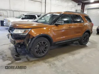2017 Ford Explorer XLT with VIN 1FM5K8D84HGB45734, listed as a Copart auction lot 55063125 with 89,779 mi miles and Salvage Title. Bid and sale history available at carsss.com. Image 1.