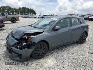 2012 Mazda 3 i Touring with VIN JM1BL1L86C1684381, listed as a Copart auction lot 60680075 with 128,582 mi miles and Salvage title. Bid and sale history available at DreamBid. Image 1.