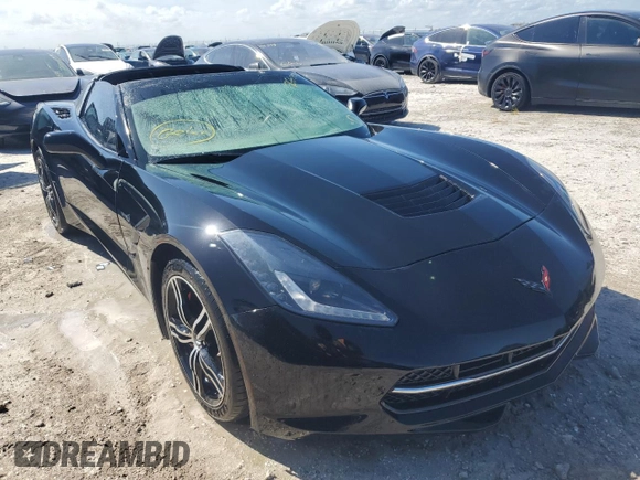 2015 Chevrolet Corvette 1LT with VIN 1G1YA2D77F5109465, listed as a Copart auction lot 76612824 with 87,098 mi miles and Salvage Title. Bid and sale history available at carsss.com. Image 4.