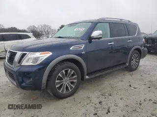 2020 Nissan Armada SL with VIN JN8AY2ND3L9108136, listed as a Copart auction lot 42542315 with 85,152 mi miles and Salvage Title. Bid and sale history available at carsss.com. Image 1.