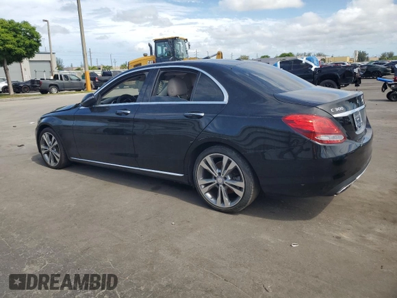2017 Mercedes-Benz C 300 with VIN 55SWF4JB8HU207344, listed as a Copart auction lot 62652345 with 134,618 mi miles and Clean title. Bid and sale history available at DreamBid. Image 2.