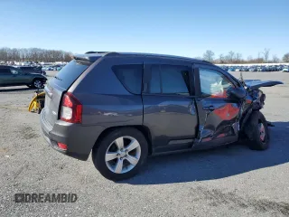 2015 Jeep Compass Latitude with VIN 1C4NJDEB4FD358112, listed as a Copart auction lot 50939385 with 0 mi miles and Salvage Title. Bid and sale history available at carsss.com. Image 3.