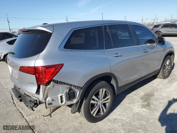2016 Honda Pilot EX-L with VIN 5FNYF6H50GB112541, listed as a Copart auction lot 46256635 with 91,232 mi miles and Salvage Title. Bid and sale history available at carsss.com. Image 3.