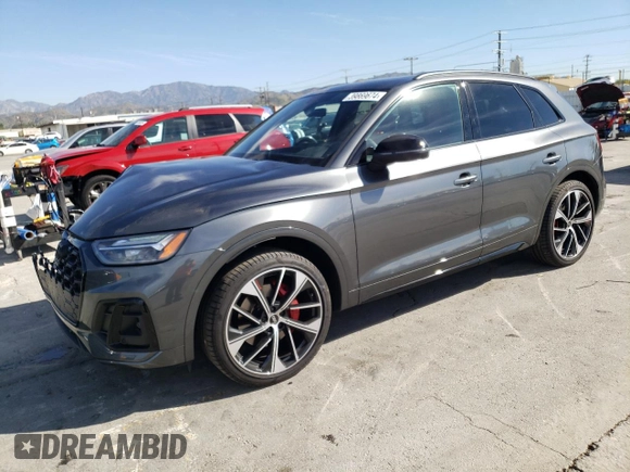 2023 Audi SQ5 Premium Plus with VIN WA1B4AFY0P2167063, listed as a Copart auction lot 39869674 with 12,008 mi miles and . Bid and sale history available at DreamBid. Image 1.