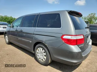 2007 Honda Odyssey LX z VIN 5FNRL38257B011710, wystawiony jako Copart lot #61163265 z przebiegiem 196 575 mil mil oraz Czysty tytuł • Clean title. Historia ofert i sprzedaży dostępna na DreamBid. Obrazek 2.