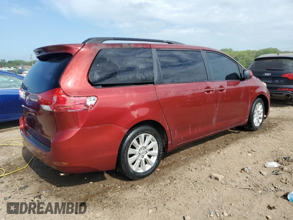 2013 Toyota Sienna XLE с VIN 5TDDK3DC4DS064952, выставлен на аукционе Copart как лот 56797335 с пробегом Не указан миль и Списание • Salvage title. История ставок и продаж доступна на DreamBid. Изображение 3.
