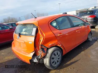 2012 Toyota Prius One with VIN JTDKDTB38C1003880, listed as a IAAI auction lot 41721852 with 212,721 mi miles. Bid and sale history available at carsss.com. Image 4.