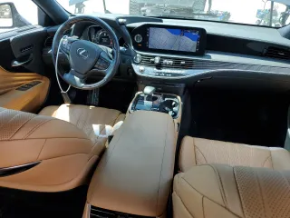 2021 Lexus LS with VIN JTHD51FF7M5015431, listed as a Copart auction lot 65837713 with 16,573 mi miles and Salvage Title. Bid and sale history available at carsss.com. Image 8.