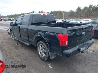 2018 Ford F-150 XL with VIN 1FTFW1E55JFE25165, listed as a IAAI auction lot 41708303 with 186,664 mi miles and . Bid and sale history available at DreamBid. Image 3.