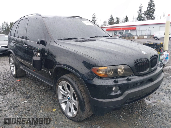 2005 BMW X5 4.8is with VIN 5UXFA93515LE82570, listed as a IAAI auction lot 41759657 with 212,687 mi miles. Bid and sale history available at carsss.com. Image 6.