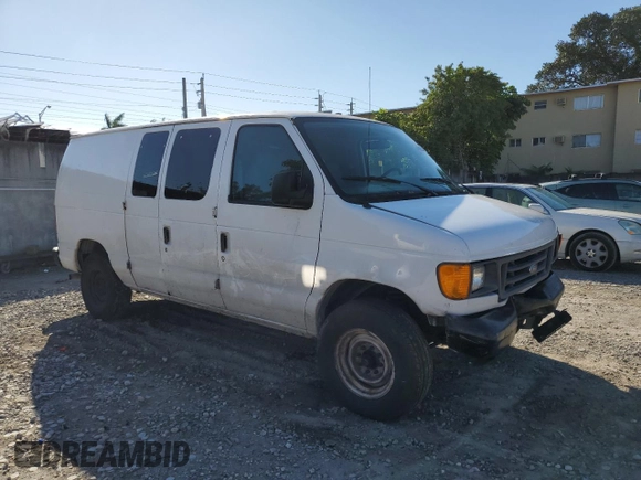 2007 Ford Econoline Cargo Commercial with VIN 1FTNE24L17DA39612, listed as a Copart auction lot 46599225 with Not provided miles and Salvage title. Bid and sale history available at DreamBid. Image 4.