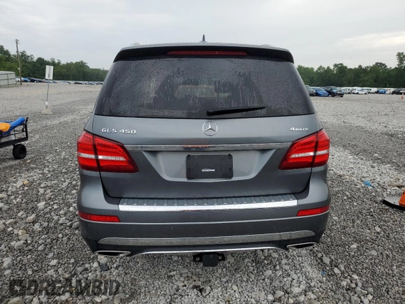2019 Mercedes-Benz GLS 450 with VIN 4JGDF6EE5KB227307, listed as a Copart auction lot 62868825 with 56,374 mi miles and Salvage title. Bid and sale history available at DreamBid. Image 6.