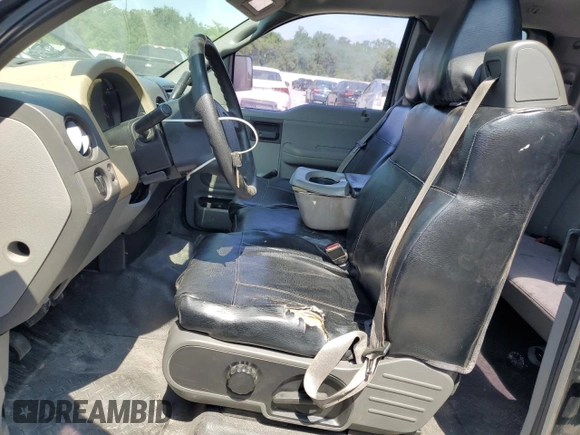 2006 Ford F-150 STX with VIN 1FTRX02WX6KB72599, listed as a Copart auction lot 58015195 with 260,572 mi miles and Salvage title. Bid and sale history available at DreamBid. Image 7.
