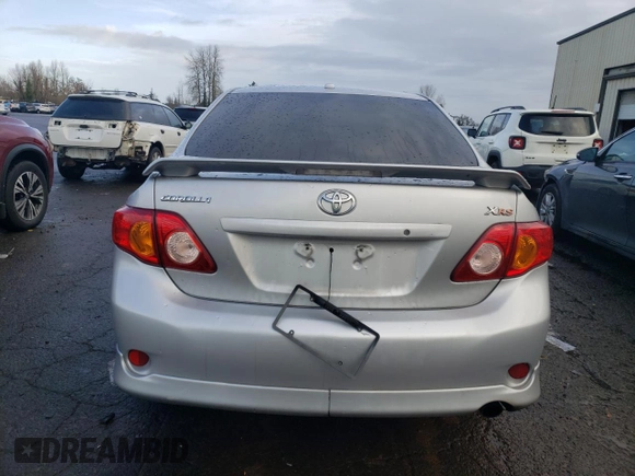2009 Toyota Corolla XRS with VIN 1NXBE40E39Z004638, listed as a Copart auction lot 85931084 with 205,424 mi miles and Salvage Title. Bid and sale history available at carsss.com. Image 6.