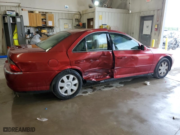 2005 Lincoln LS w/Luxury Pkg with VIN 1LNHM86S25Y609075, listed as a Copart auction lot 68688844 with 109,922 mi miles and Salvage Title. Bid and sale history available at carsss.com. Image 3.