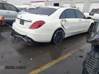 2019 Mercedes-Benz S-Class AMG S 63 with VIN WDDUG8JBXKA434294, listed as a IAAI auction lot 41239594 with 65,778 mi miles. Bid and sale history available at carsss.com. Image 4.