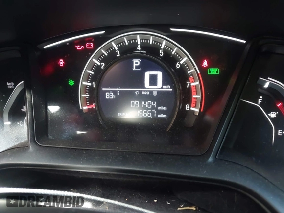 2018 Honda Civic Sedan LX with VIN 19XFC2F59JE010177, listed as a IAAI auction lot 42009728 with 91,404 mi miles. Bid and sale history available at carsss.com. Image 7.