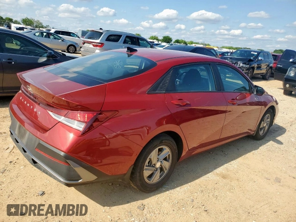 2024 Hyundai Elantra SE z VIN KMHLL4DGXRU829369, wystawiony jako Copart lot #58854565 z przebiegiem 8 112 mil mil oraz Szkoda całkowita • Salvage title. Historia ofert i sprzedaży dostępna na DreamBid. Obrazek 3.