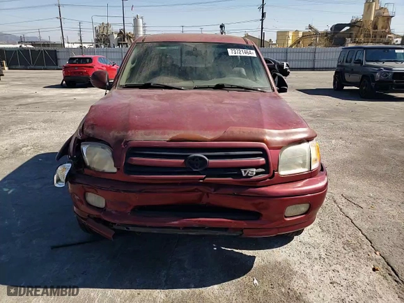 2001 Toyota Tundra Ltd with VIN 5TBRT38191S158339, listed as a Copart auction lot 73721464 with 194,710 mi miles and Salvage Title. Bid and sale history available at carsss.com. Image 10.