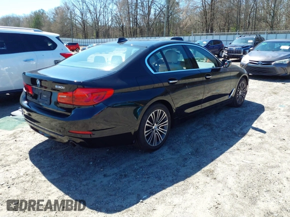 2018 BMW 5 Series 530i with VIN WBAJA5C53JWA39248, listed as a IAAI auction lot 41816164 with 80,747 mi miles and . Bid and sale history available at DreamBid. Image 4.