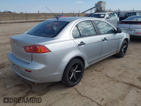 2009 Mitsubishi Lancer DE with VIN JA3AU16U79U007847, listed as a IAAI auction lot 41749150 with 155,795 mi miles. Bid and sale history available at carsss.com. Image 4.