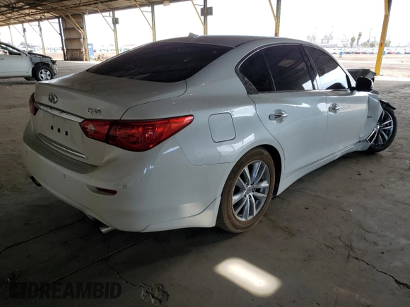 2017 Infiniti Q50 Premium with VIN JN1EV7AP9HM735109, listed as a Copart auction lot 51840745 with 95,507 mi miles and Salvage Title. Bid and sale history available at DreamBid. Image 3.