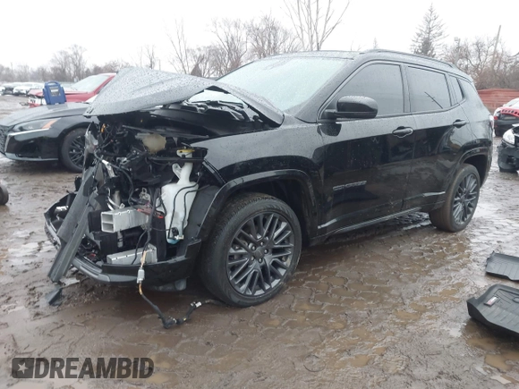 2022 Jeep Compass High Altitude with VIN 3C4NJDCB1NT142939, listed as a IAAI auction lot 41683243 with 43,656 mi miles and . Bid and sale history available at DreamBid. Image 16.