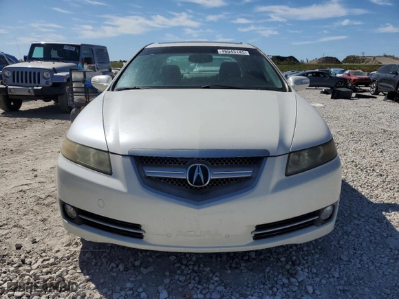 2007 Acura TL with VIN 19UUA66257A024911, listed as a Copart auction lot 48043145 with 179,432 mi miles and Salvage Title. Bid and sale history available at carsss.com. Image 5.