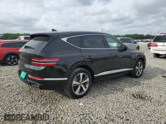 2024 Genesis GV80 with VIN KMUHBDSB4RU181528, listed as a Copart auction lot 53854995 with 1,798 mi miles and Salvage Title. Bid and sale history available at DreamBid. Image 3.