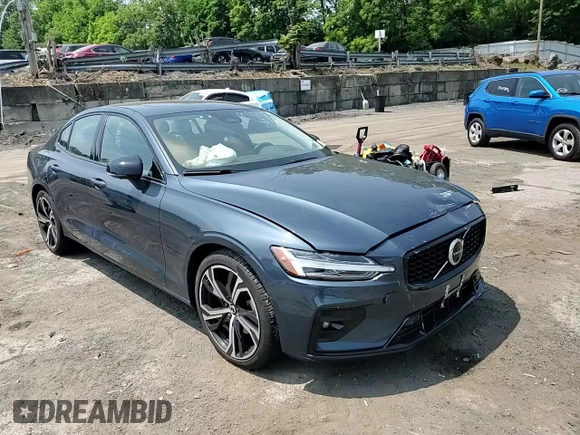 2024 Volvo S60 Plus Dark Theme with VIN 7JRL12TL7RG285605, listed as a Copart auction lot 59494665 with 12,762 mi miles and Salvage title. Bid and sale history available at DreamBid. Image 13.