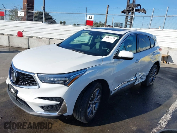 2021 Acura RDX w/Technology Package with VIN 5J8TC2H5XML019533, listed as a IAAI auction lot 41823412 with 14,020 mi miles. Bid and sale history available at carsss.com. Image 18.