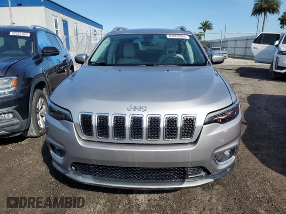 2019 Jeep Cherokee Limited with VIN 1C4PJLDB8KD123243, listed as a Copart auction lot 55253785 with Not provided miles and Non repairable. Bid and sale history available at DreamBid. Image 5.