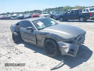 2014 Ford Mustang V6 with VIN 1ZVBP8AM1E5218928, listed as a IAAI auction lot 42039119 with 159,700 mi miles. Bid and sale history available at carsss.com. Image 1.