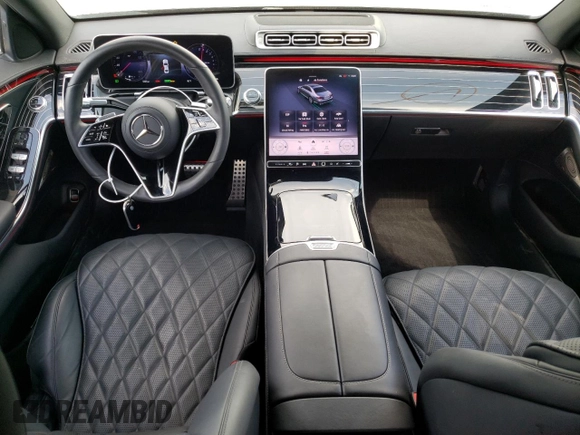 2023 Mercedes-Benz S-Class S 580e with VIN W1K6G6KB4PA201921, listed as a Copart auction lot 46741854 with 9,083 mi miles. Bid and sale history available at carsss.com. Image 8.