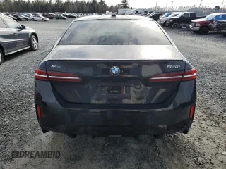 2025 BMW 5 Series 530i xDrive with VIN WBA53FJ0XSCT48465, listed as a Copart auction lot 49490485 with 648 mi miles and Clean Title. Bid and sale history available at carsss.com. Image 6.