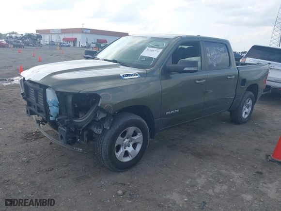 2020 Ram 1500 Big Horn with VIN 1C6RRFFG5LN288617, listed as a IAAI auction lot 39348771 with 60,776 mi miles. Bid and sale history available at carsss.com. Image 23.
