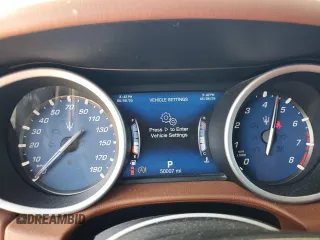 2018 Maserati Ghibli z VIN ZAM57XSAXJ1278606, wystawiony jako Copart lot #55722585 z przebiegiem 50 007 mil mil oraz Szkoda całkowita • Salvage title. Historia ofert i sprzedaży dostępna na DreamBid. Obrazek 9.