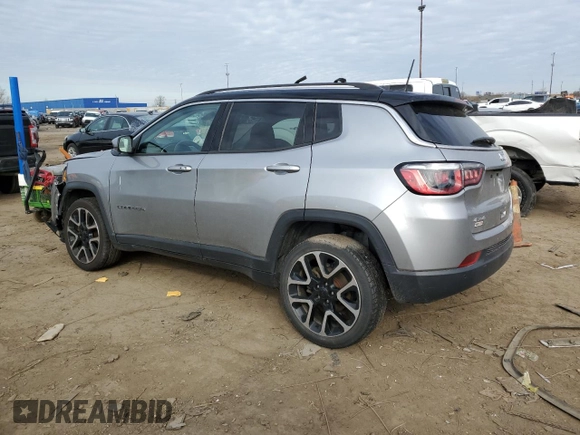 2018 Jeep Compass Limited with VIN 3C4NJDCB4JT200410, listed as a Copart auction lot 52582405 with 92,182 mi miles and Salvage title. Bid and sale history available at DreamBid. Image 2.