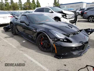 2018 Chevrolet Corvette Z06 2LZ with VIN 1G1YS2D64J5600606, listed as a Copart auction lot 37078393 with 12,496 mi miles. Bid and sale history available at carsss.com. Image 4.