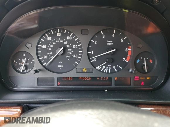 2001 BMW 7 Series 740i с VIN WBAGG83421DN87462, выставлен на аукционе Copart как лот 54761195 с пробегом 11 490 миль миль и Чистый • Clean title. История ставок и продаж доступна на DreamBid. Изображение 9.