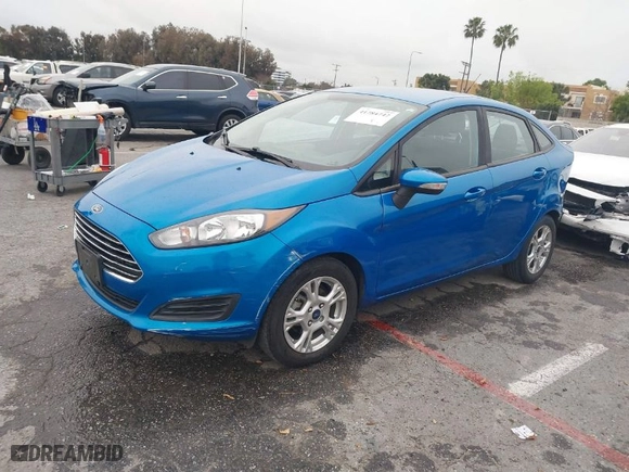 2016 Ford Fiesta SE with VIN 3FADP4BJ1GM174263, listed as a IAAI auction lot 41784742 with 57,175 mi miles. Bid and sale history available at carsss.com. Image 2.