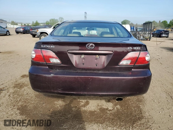 2002 Lexus ES 300 z VIN JTHBF30G620069802, wystawiony jako Copart lot #56731245 z przebiegiem 245 280 mil mil oraz Szkoda całkowita • Salvage title. Historia ofert i sprzedaży dostępna na DreamBid. Obrazek 6.