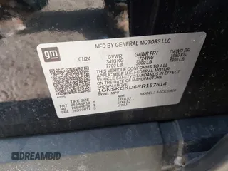 2024 Chevrolet Suburban LT z VIN 1GNSKCKD6RR167614, wystawiony jako IAAI lot #41747300 z przebiegiem 17 326 mil mil oraz . Historia ofert i sprzedaży dostępna na DreamBid. Obrazek 9.