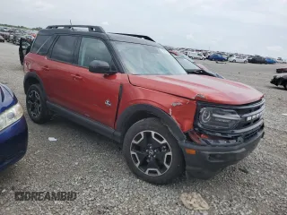 2022 Ford Bronco Sport Outer Banks with VIN 3FMCR9C6XNRD94682, listed as a Copart auction lot 59913785 with 25,201 mi miles and Salvage title. Bid and sale history available at DreamBid. Image 4.