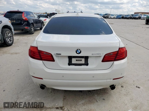 2013 BMW 5 Series 535i xDrive with VIN WBAFU7C58DDU73395, listed as a Copart auction lot 53998655 with 79,120 mi miles and Salvage title. Bid and sale history available at DreamBid. Image 6.