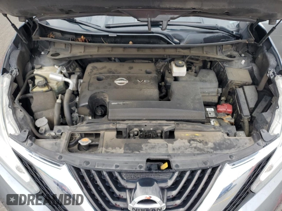 2018 Nissan Murano S z VIN 5N1AZ2MG3JN143098, wystawiony jako Copart lot #55464205 z przebiegiem 98 243 mil mil oraz Szkoda całkowita • Salvage title. Historia ofert i sprzedaży dostępna na DreamBid. Obrazek 12.