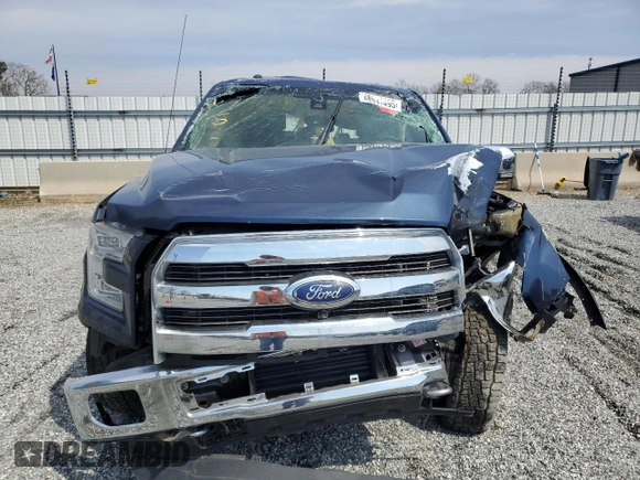 2015 Ford F-150 XLT with VIN 1FTEW1EG2FKE61004, listed as a Copart auction lot 48537495 with 224,021 mi miles and Salvage Title. Bid and sale history available at carsss.com. Image 5.