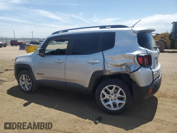 2017 Jeep Renegade Altitude with VIN ZACCJBBB5HPF33696, listed as a Copart auction lot 58428425 with 109,230 mi miles and Salvage title. Bid and sale history available at DreamBid. Image 2.